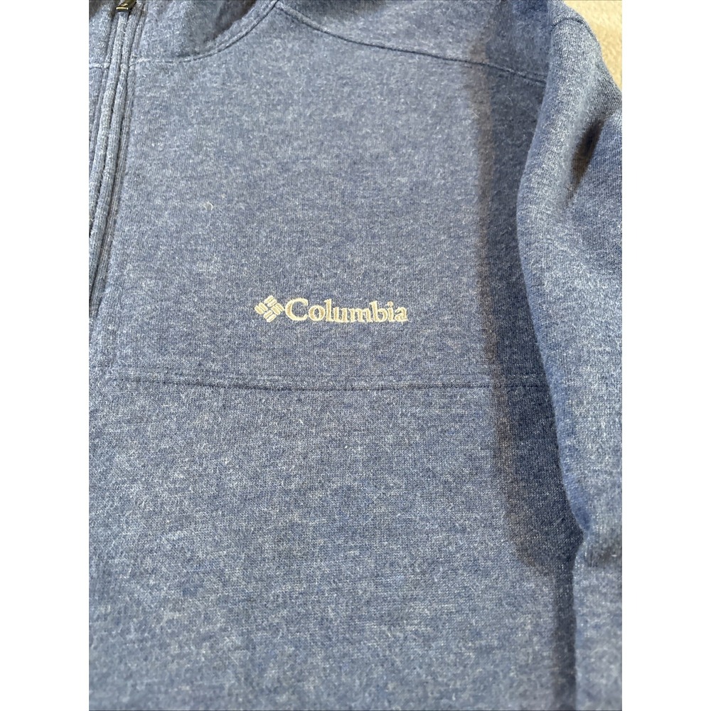 Columbia Blue 1/4 Zip Jacket/Sweatshirt Size Large - Picture 3 of 7